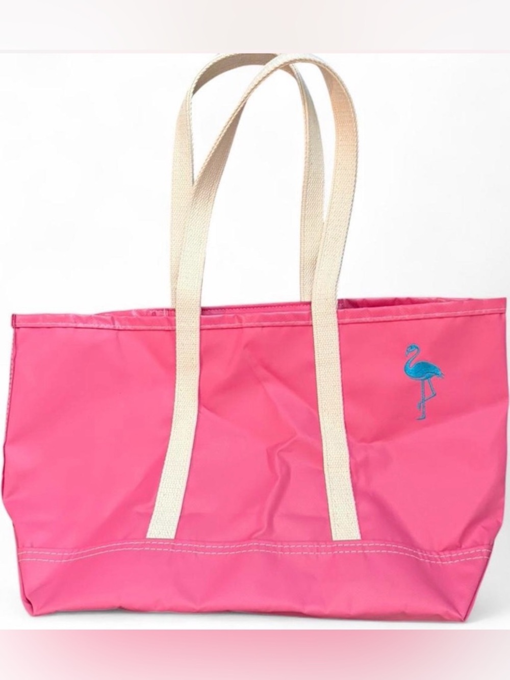 MARK & GRAHAM X STEELE rubberized canvas large carry tote. EUC.